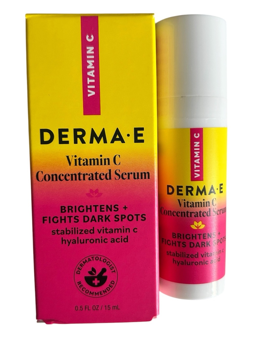 Derma E Vitamin C Concentrated Serum – Brightening Serum With Hyaluronic Acid